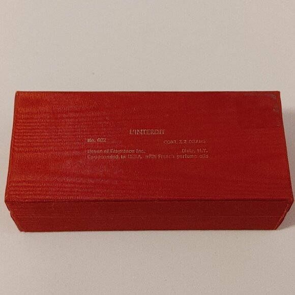 Vintage GIVENCHY L’ INTERDIT Paris Fragrance Refill Spray Gold Case 1/3 oz No602 - Picture 5 of 6